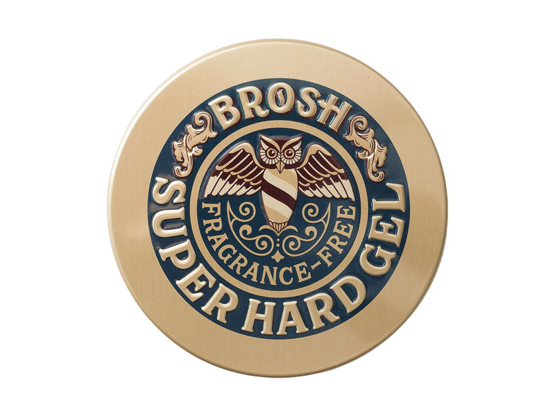BROSH Super Hard Gel Fragrance Free 200g — lifestyle shot — Japanese hair gel | premium Japanese hair products