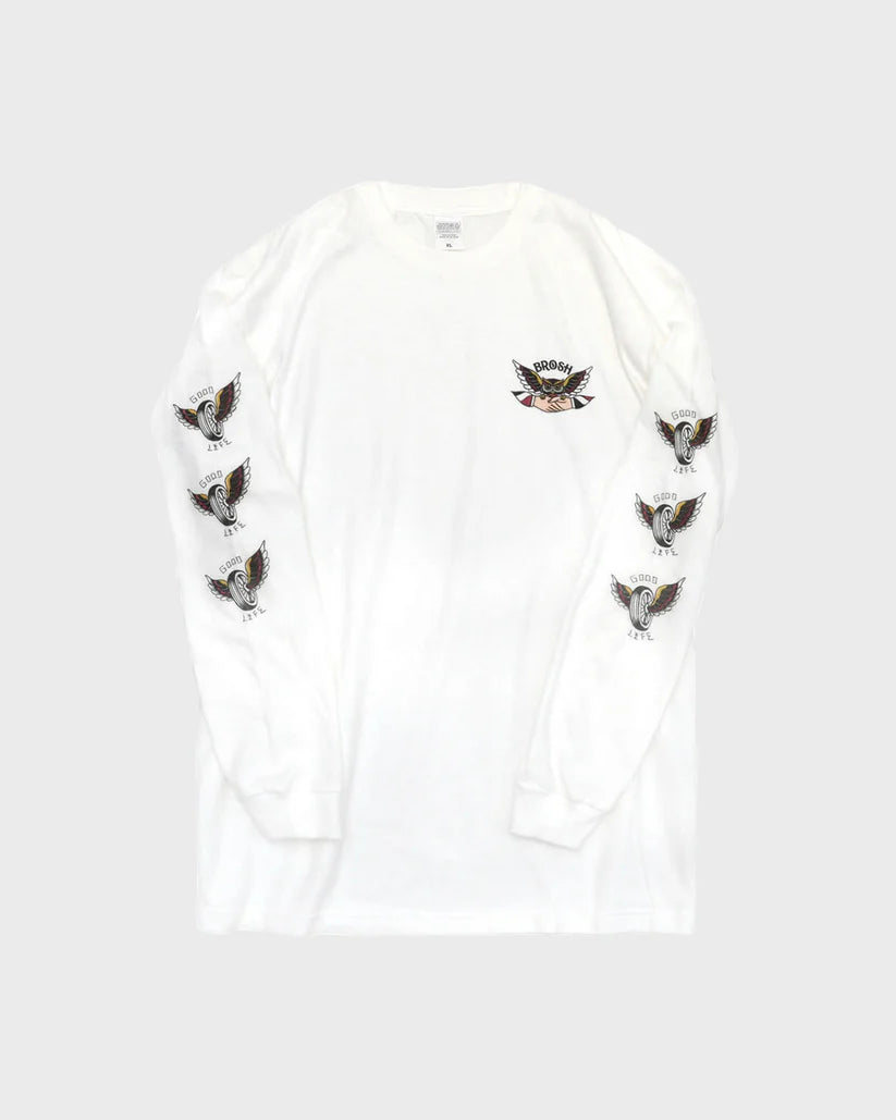 BROSH Good Life L/S TEE - Medium — barber brand clothing | premium Japanese hair products