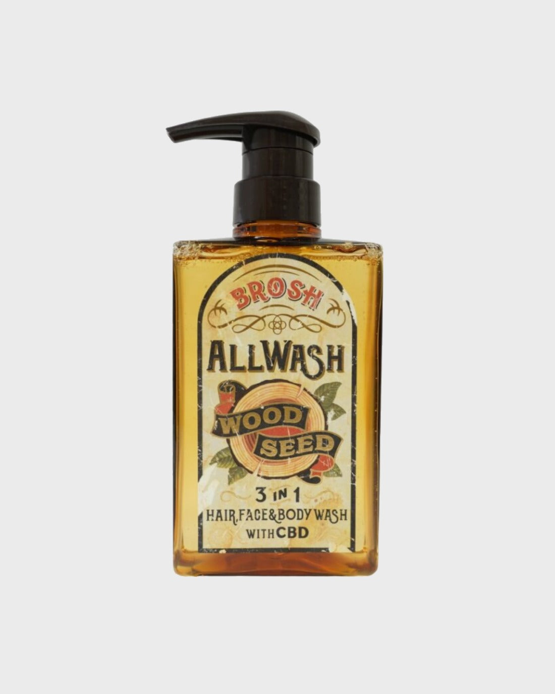 BROSH All Wash Wood Seed 3-in-1 cleanser 400ml — 3-in-1 hair cleanser | premium Japanese hair products