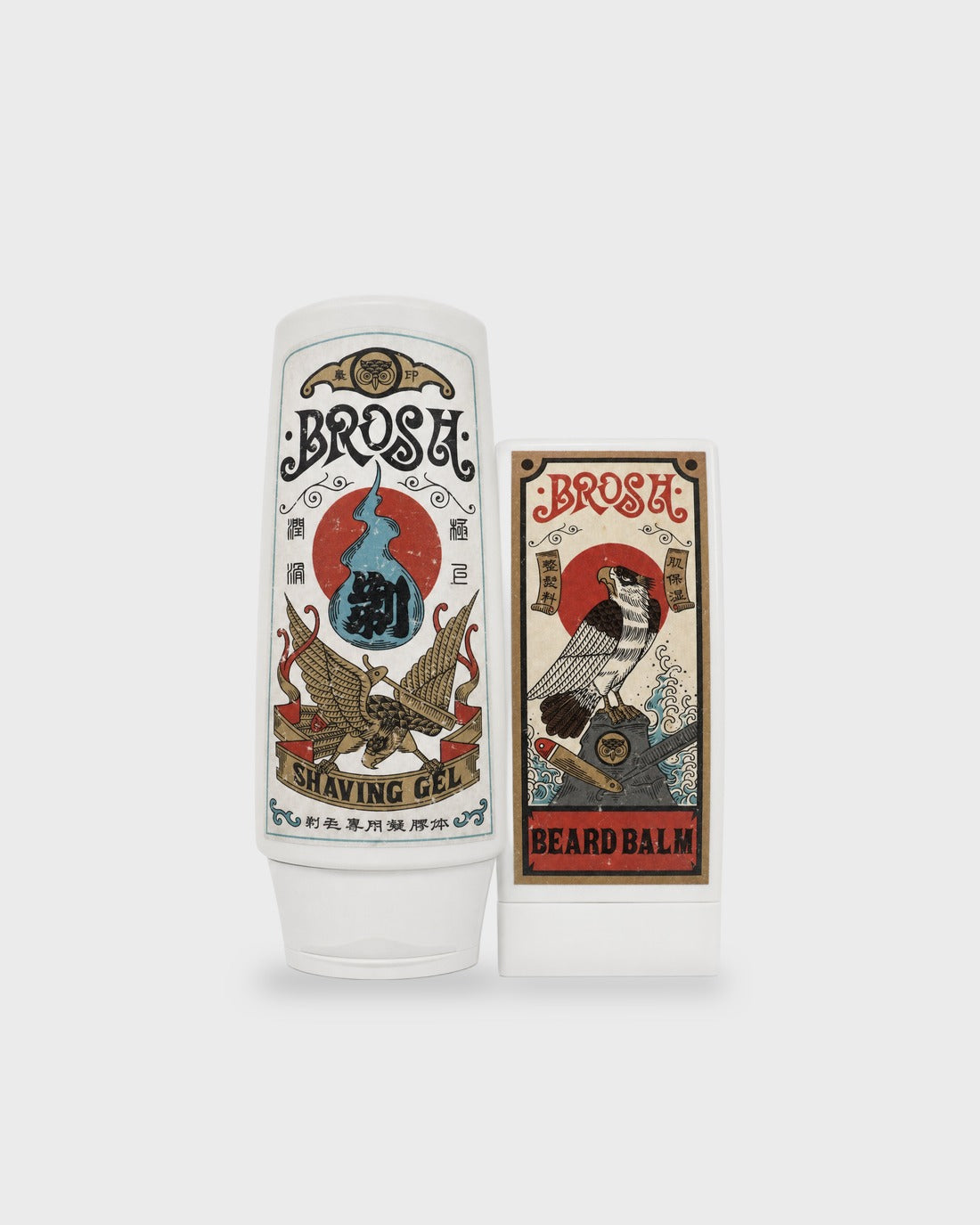 BROSH Shave Duo: Shaving Gel and Beard Balm