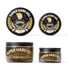 BROSH Mini Super Hard Gel 70g - Travel Size — side view — Japanese hair gel | premium Japanese hair products