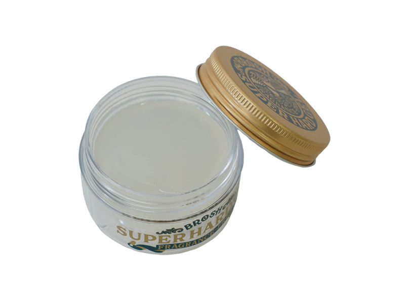 BROSH mini Super Hard Gel Fragrance Free 70g — close-up — Japanese hair gel | premium Japanese hair products