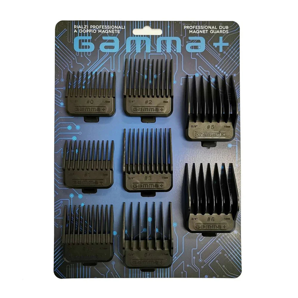 Gamma+ Double Magnetic Guards for Clippers (8 Pack)