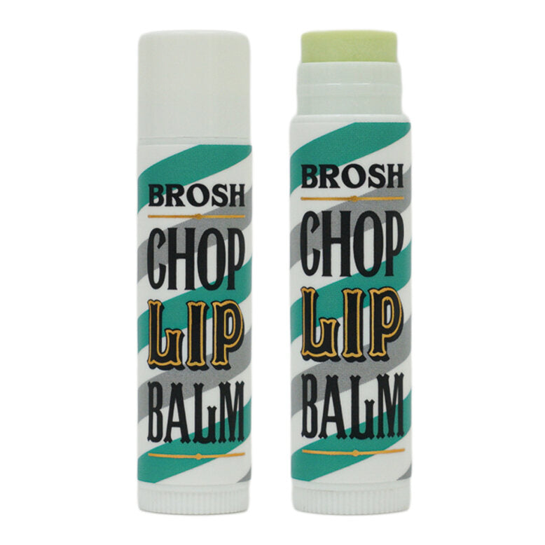 BROSH Chop Lip Balm Strong Mint 4g — side view — barber lip balm | premium Japanese hair products
