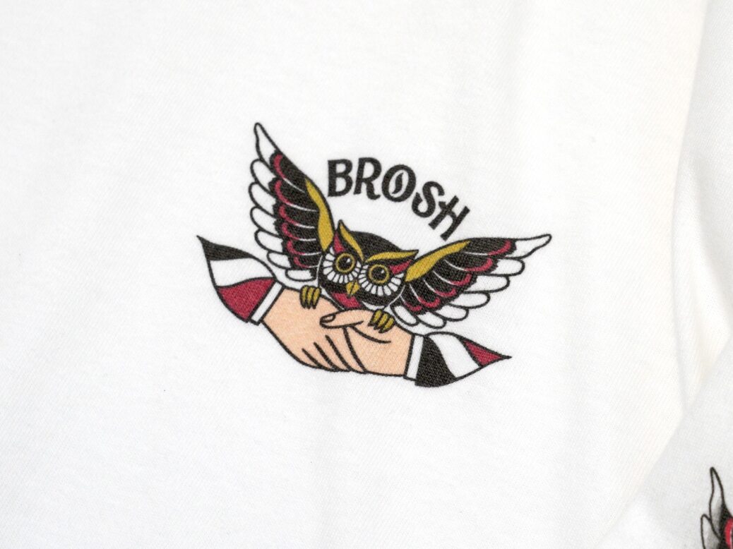 BROSH Good Life L/S TEE - X-Large — lifestyle shot — barber brand clothing | premium Japanese hair products