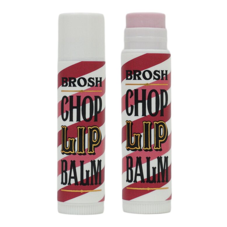 BROSH Chop Lip Balm American Cherry 4g — side view — barber lip balm | premium Japanese hair products