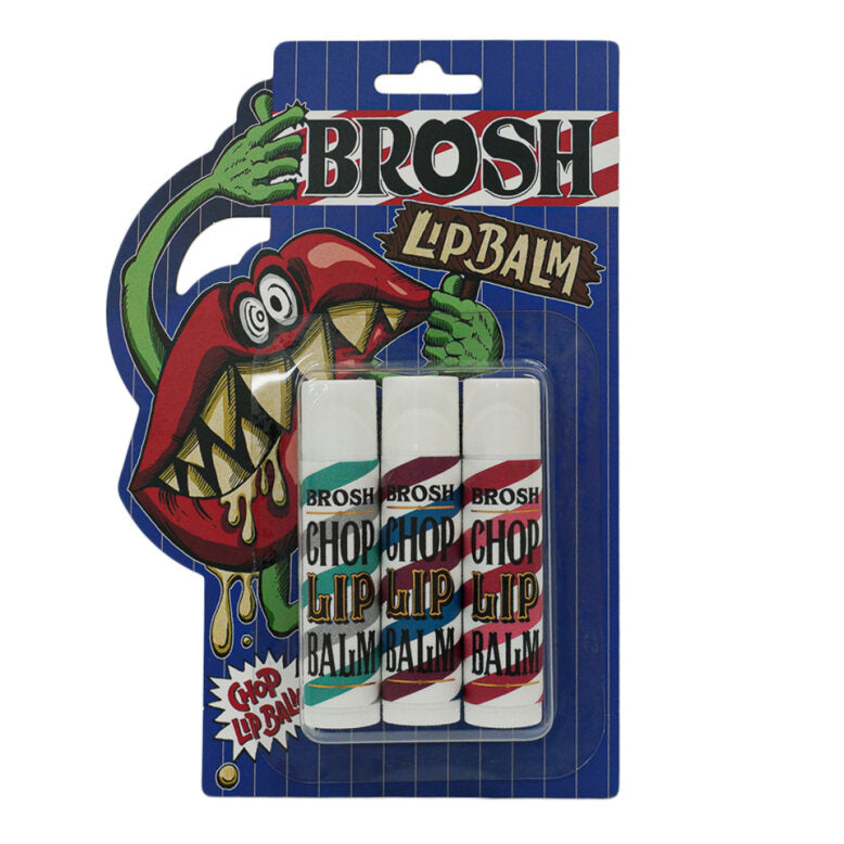 BROSH Chop Lip Balm Set x 3 — barber lip balm | premium Japanese hair products