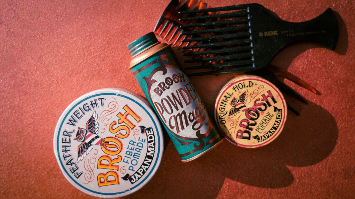 BROSH Powder Magic 20g — lifestyle shot — volumising styling powder | premium Japanese hair products
