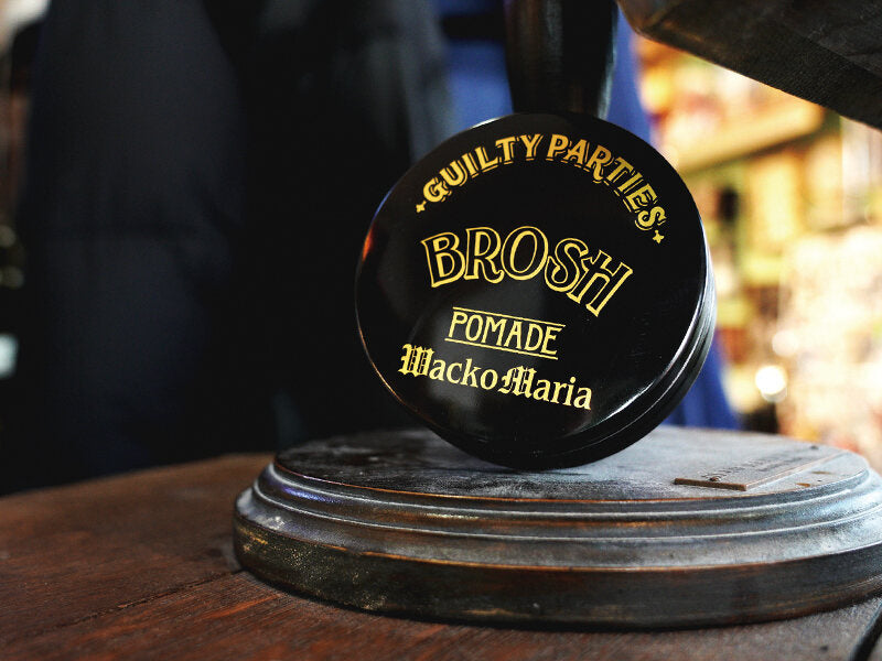 BROSH × WACKO MARIA Pomade 115g - Limited Edition — side view — Japanese pomade | premium Japanese hair products