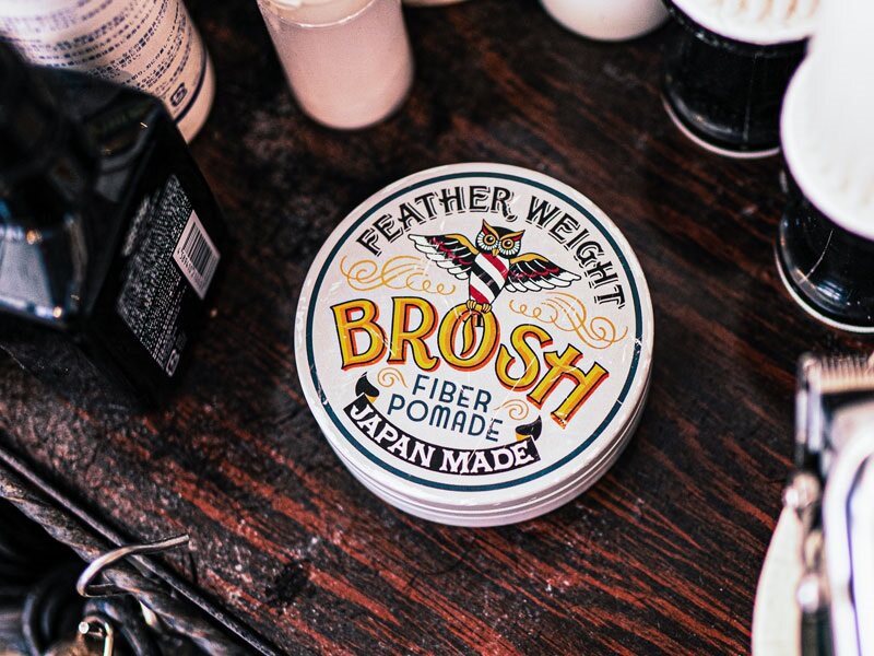 BROSH Fiber Pomade 120g — texture — Japanese pomade | premium Japanese hair products
